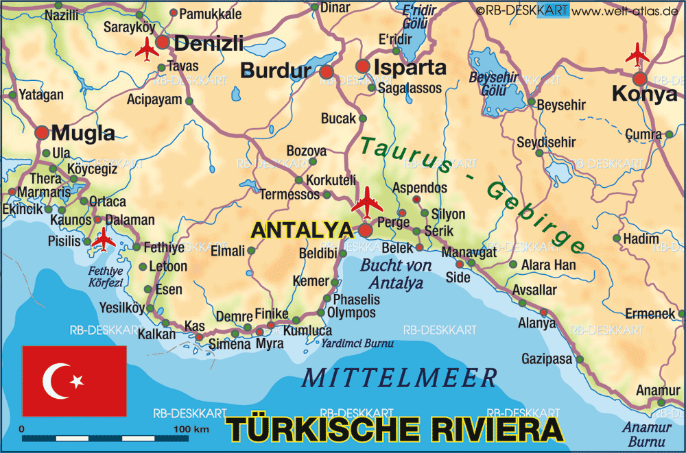 Belek Haritası - Tatilpanosu.net