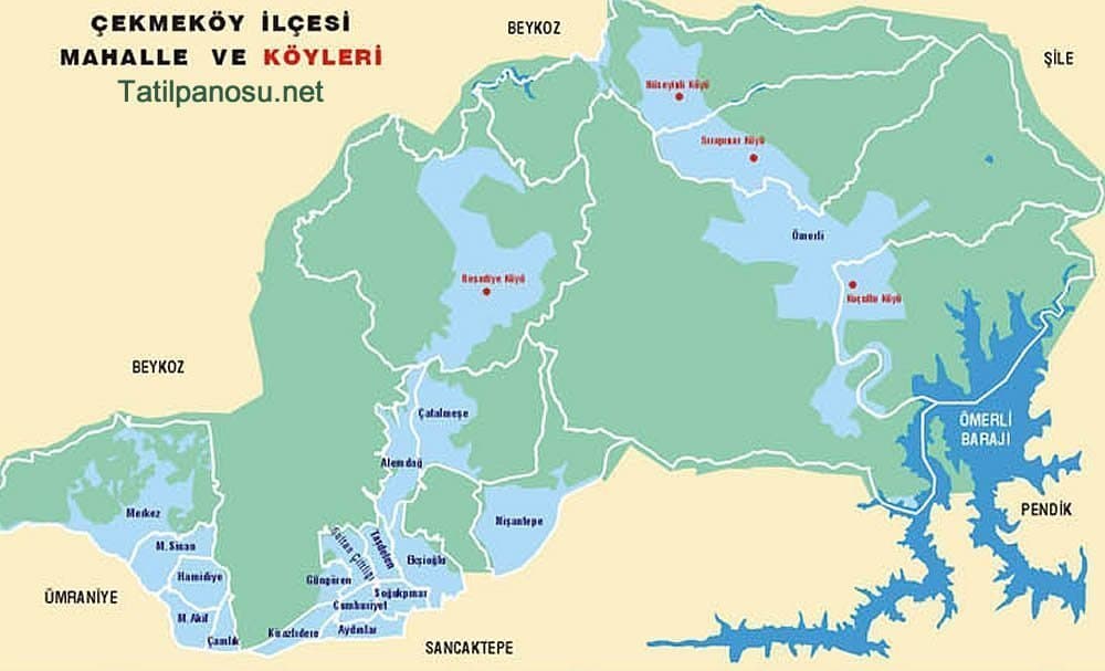 İstanbul Çekmeköy Haritası