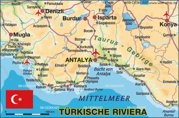Antalya Belek Haritası