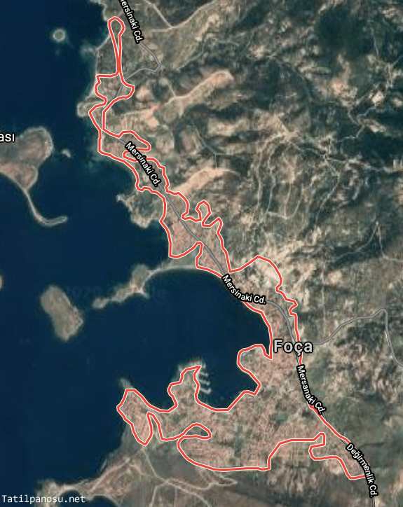 İzmir Foça Haritası