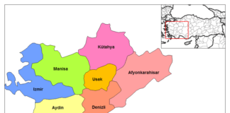 Ege Bölgesi Haritası