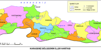Karadeniz Bölgesi Haritası