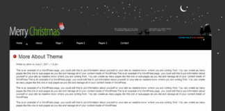 WordPress Yılbaşı Özel Görünümü