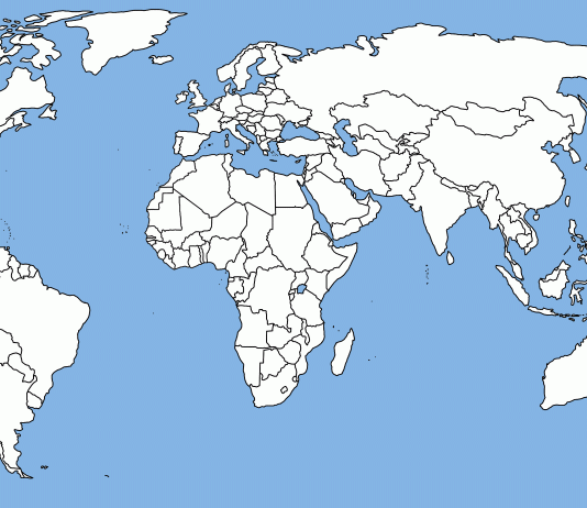 Dilsiz Dünya Haritası